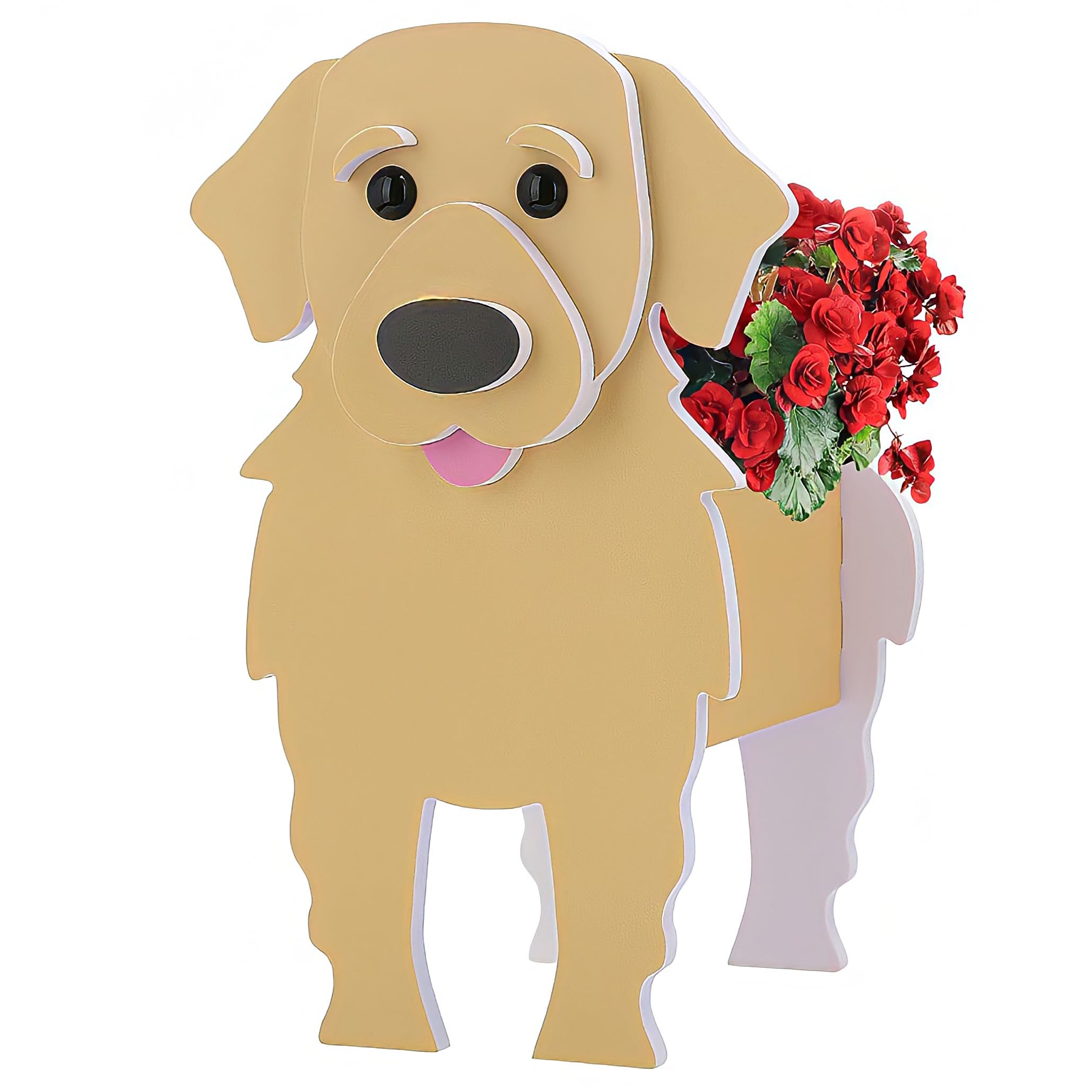 HASTHIP DIY Assembly Flower Planter Flower Pot for Garden PVC Weather-proof Balcony Flower Planter Home Decor Cute Cartoon Dog Flower Pot Standing Flower Pot Flower Planter, 24.5x13.5x18.5cm HASTHIP DIY Assembly Flower Planter Flower Pot for Garden PVC Weather-proof Balcony Flower Planter Home Decor Cute Cartoon Dog Flower Pot Standing Flower Pot Flower Planter, 24.5x13.5x18.5cm